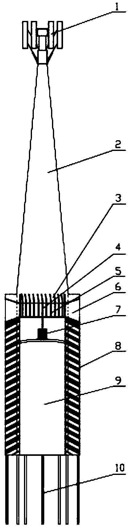 Wind power generation device with pressurization compressing function