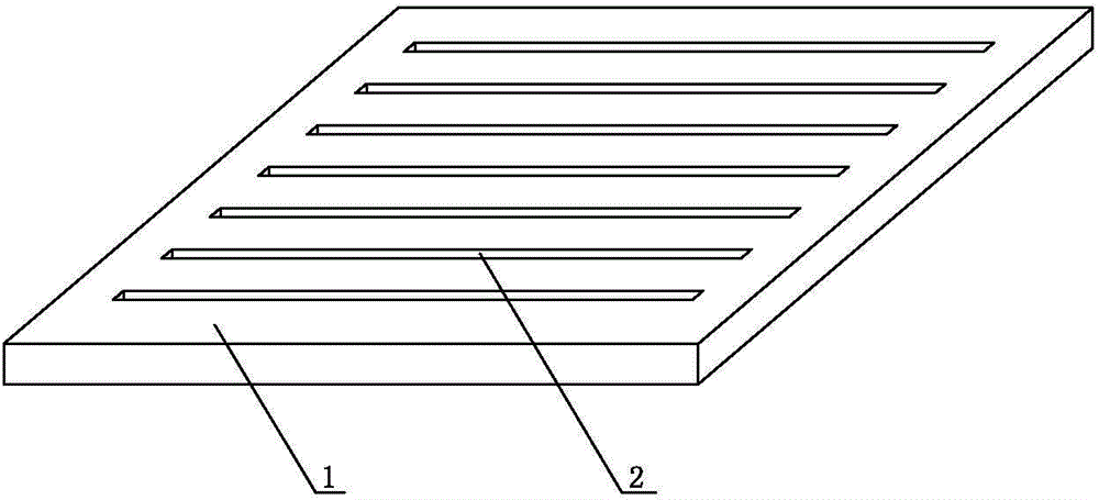 Trapezoid manure leaking floor and manufacturing mold assembly thereof