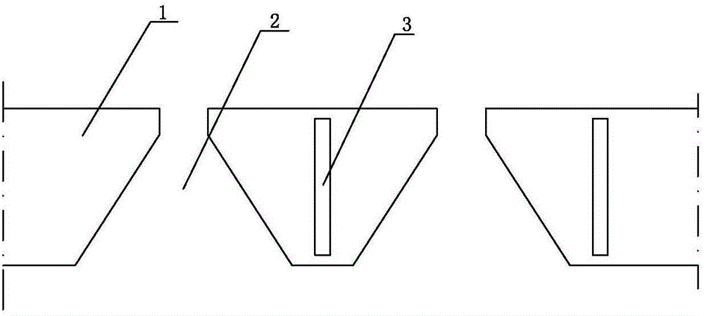 Trapezoid manure leaking floor and manufacturing mold assembly thereof