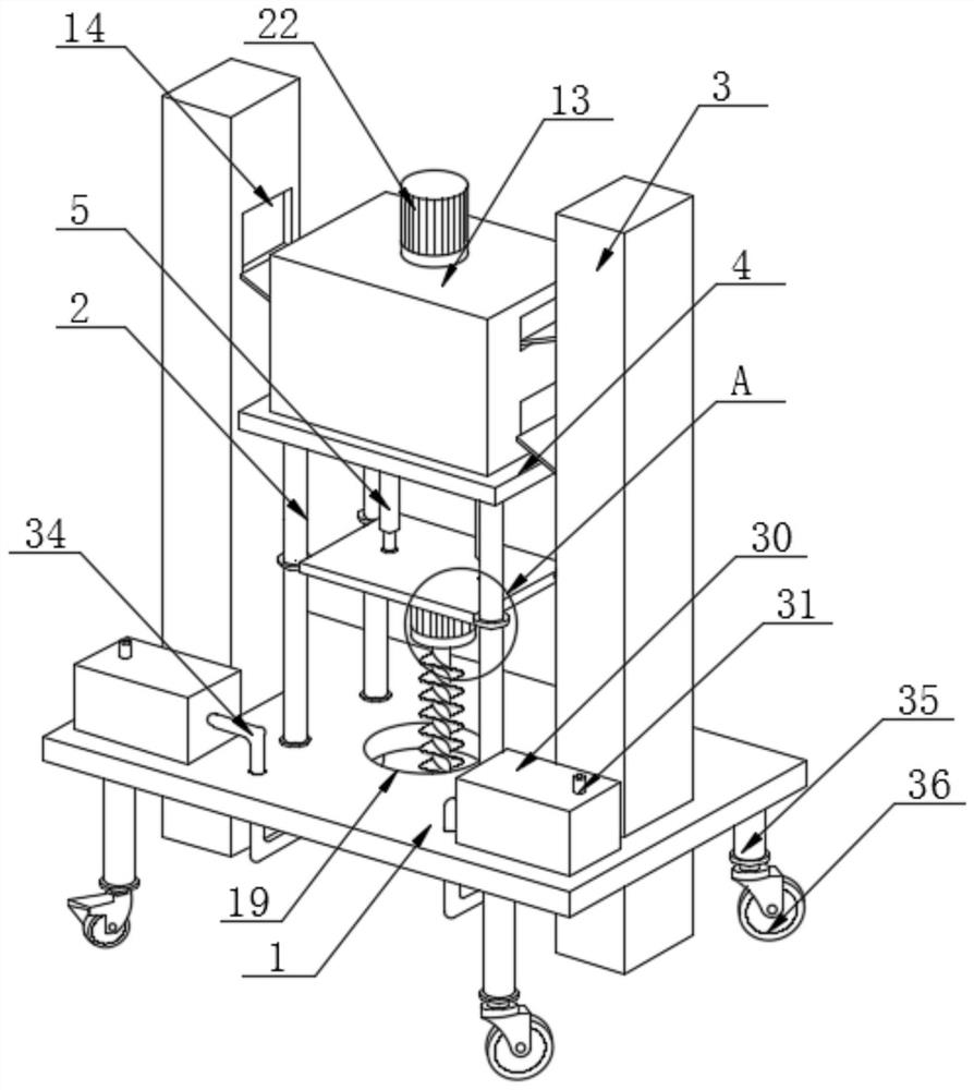 An engineering treatment device suitable for municipal gardens and flower management