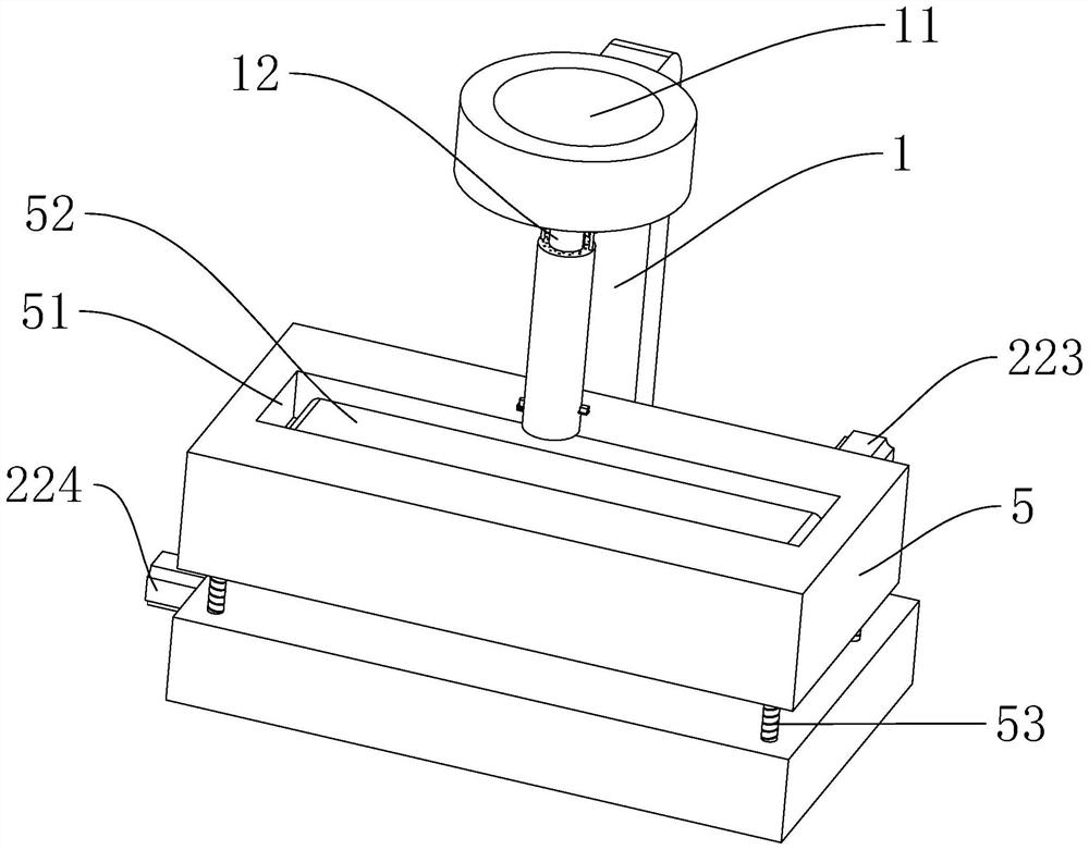 Molten steel casting device for investment casting