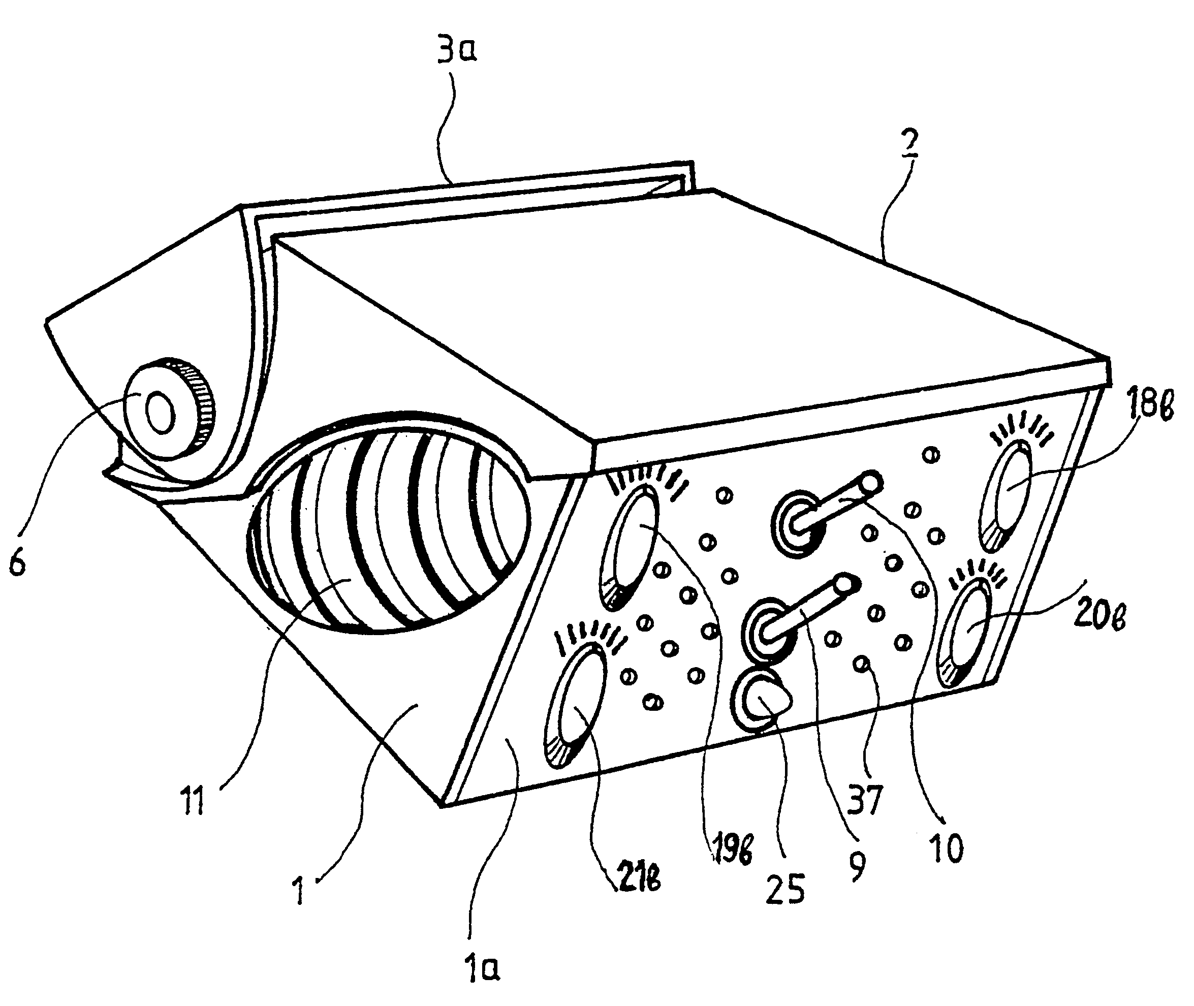 Device for warning drivers of automobiles of excessive speed of turning around a curve