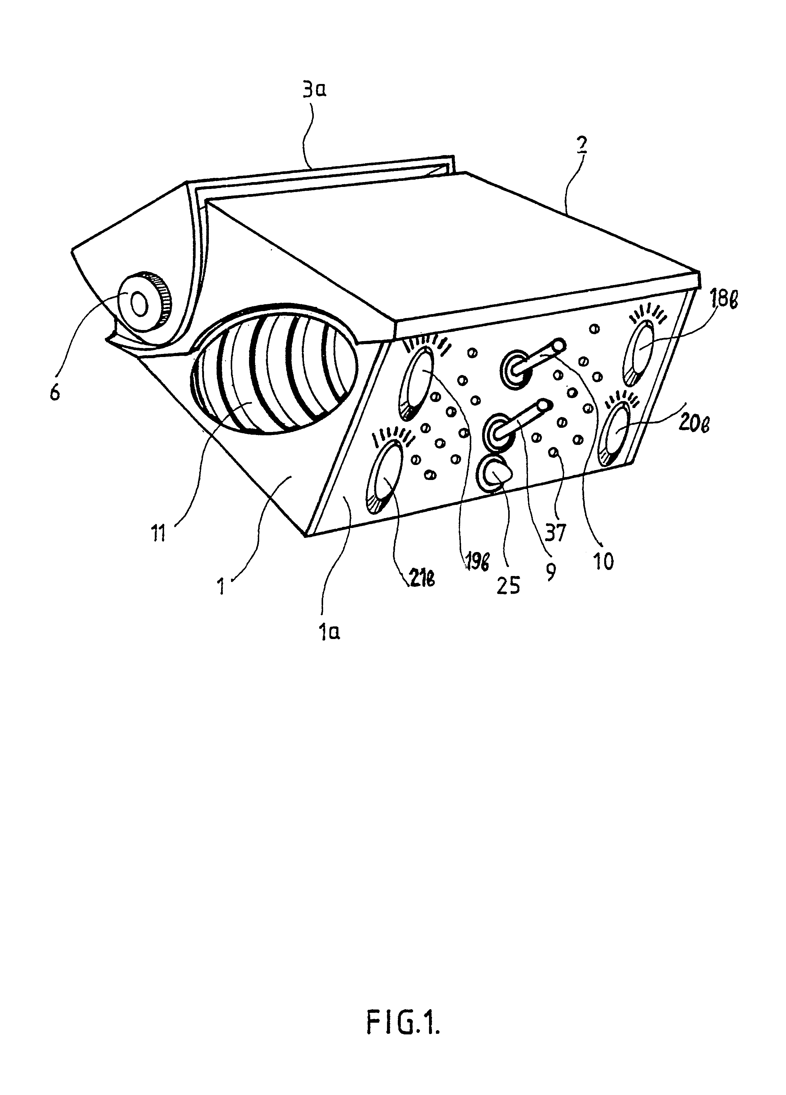 Device for warning drivers of automobiles of excessive speed of turning around a curve