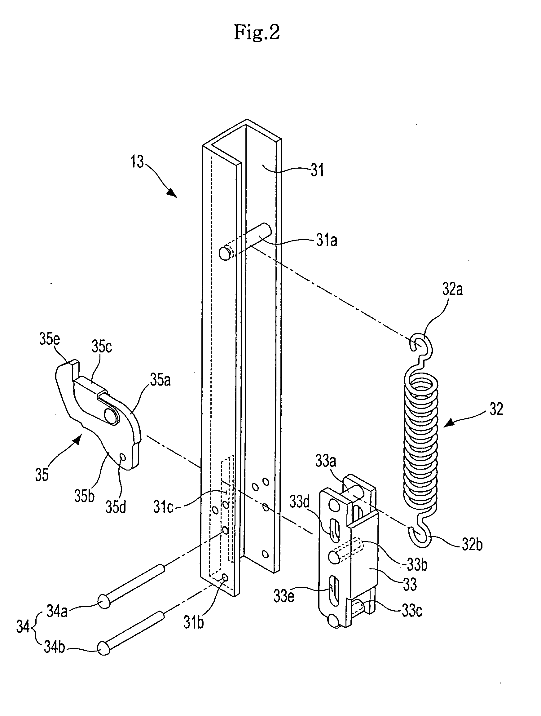 Heating cooker with hinged door