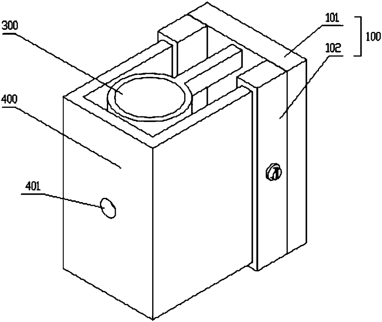 Electric thruster space plume detecting device