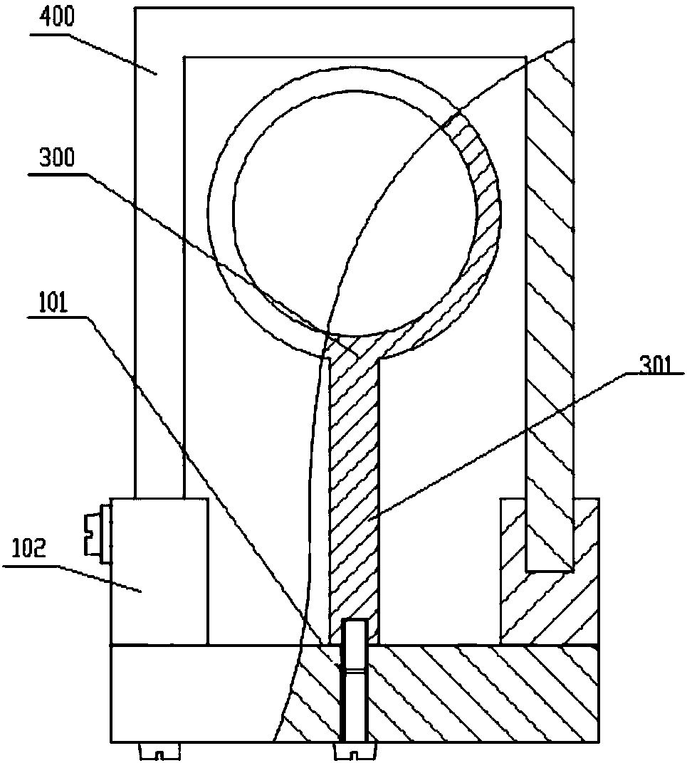 Electric thruster space plume detecting device