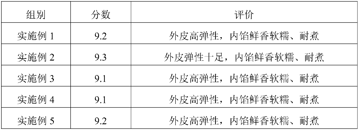 Multi-layer stuffed surimi product and preparation method thereof