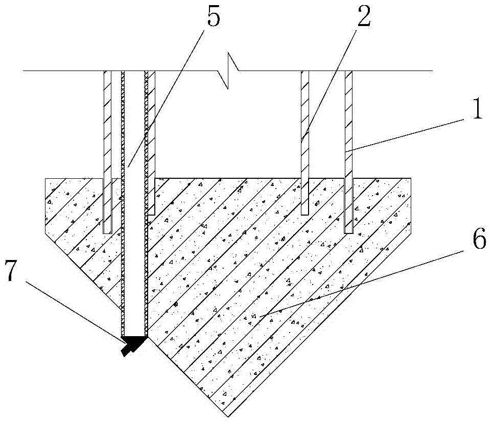 Construction device and method of pile peripheral cemented soil cast-in-place stiffness core pile