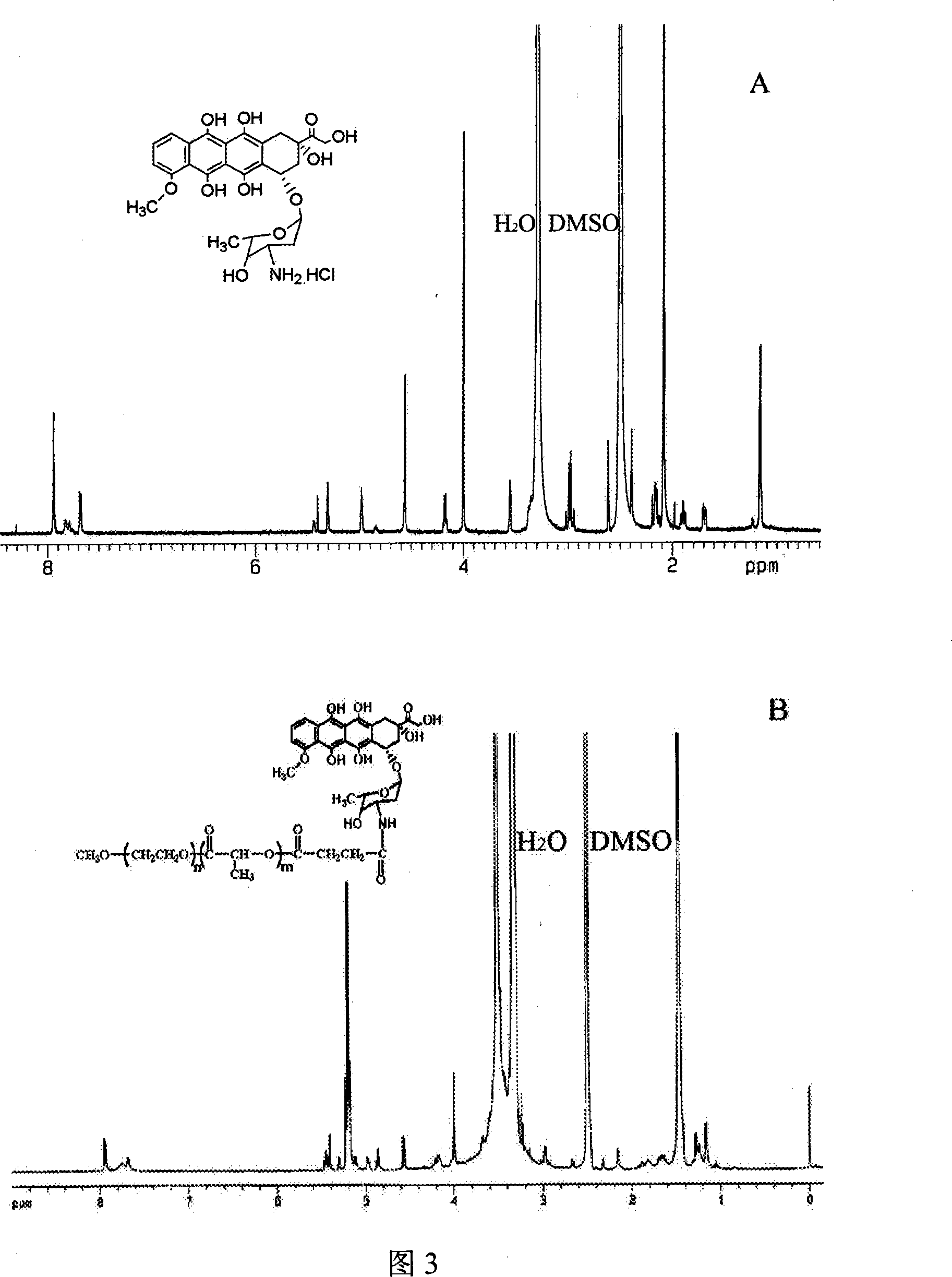 High molecule bonding adriamycin medicine, nano capsule and preparation thereof