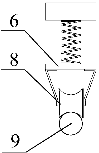 Carrying and obstacle crossing mechanism for electromagnetic detection of power transmission line