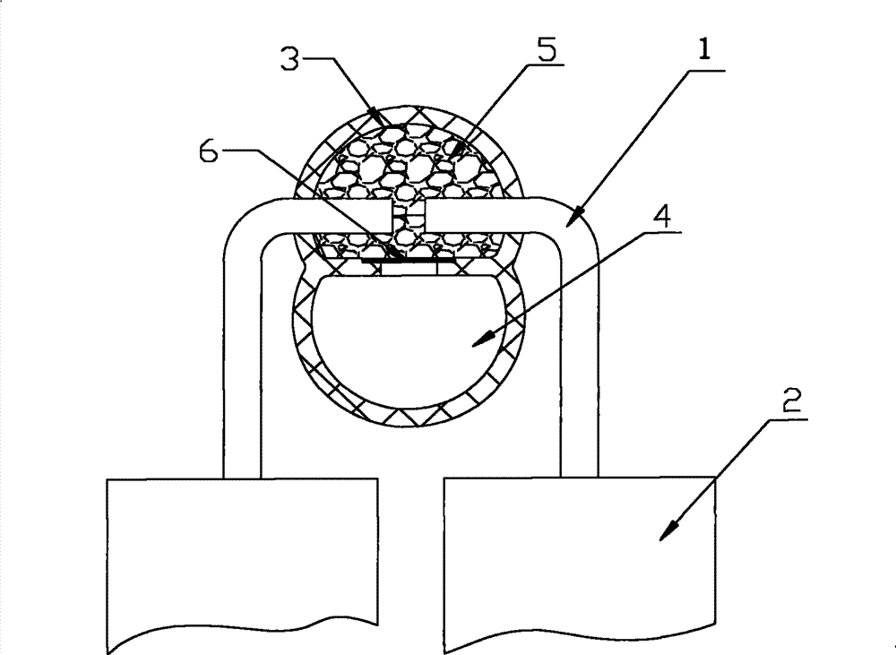 Electrode terminal connection structure and power battery pack using same