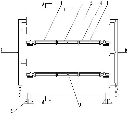 A steel plate spraying equipment