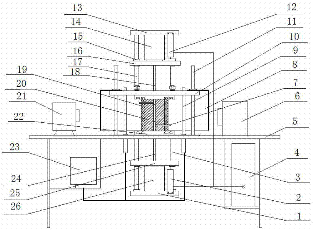 Plastic vibration processing and sample molding integration test equipment and method