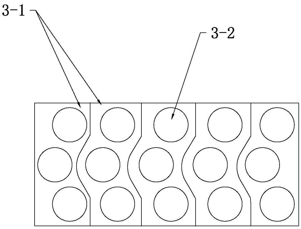 Telescopic receiving, stacking and unloading device with AB units achieving telescopic motion and alternate work