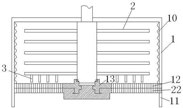 Garbage disposal device with stirring function