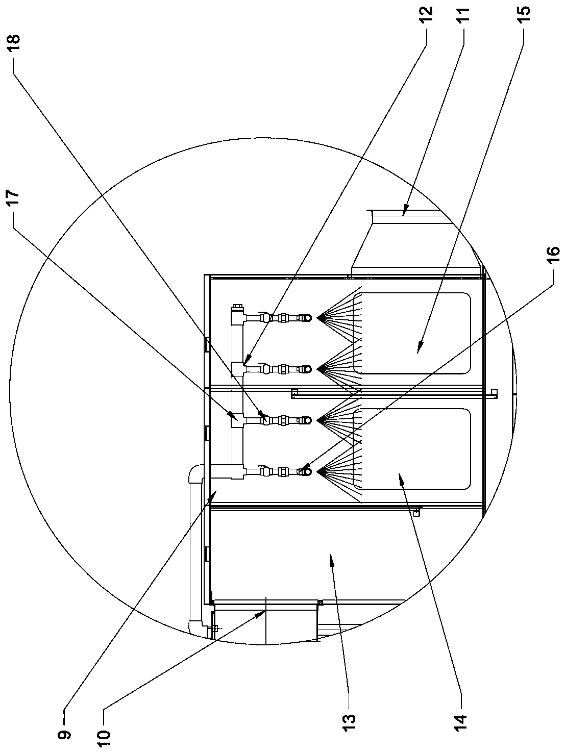 Slag exhaust gas circulating filtration device