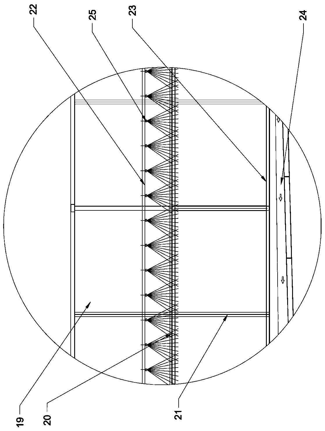 Slag exhaust gas circulating filtration device