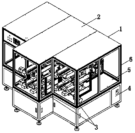 Double-blanking device through IC