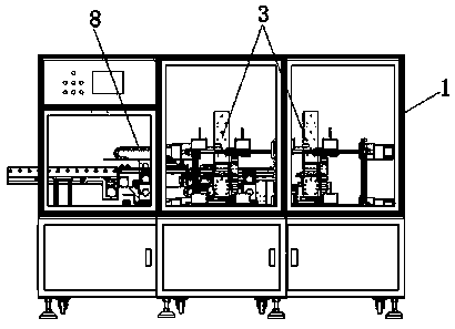 Double-blanking device through IC