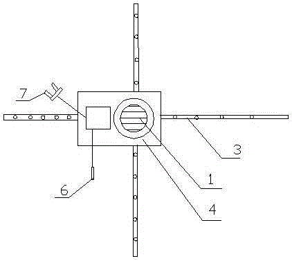 Electric automatic aeration device of pond