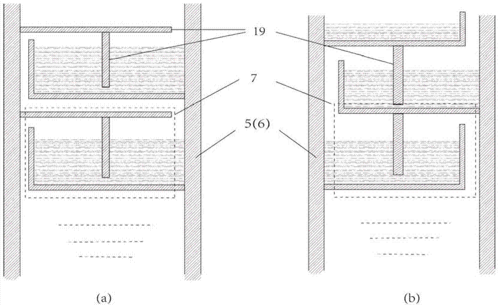 Liquid piston device with isothermy scaling of air achievable and with temperature controlled inside