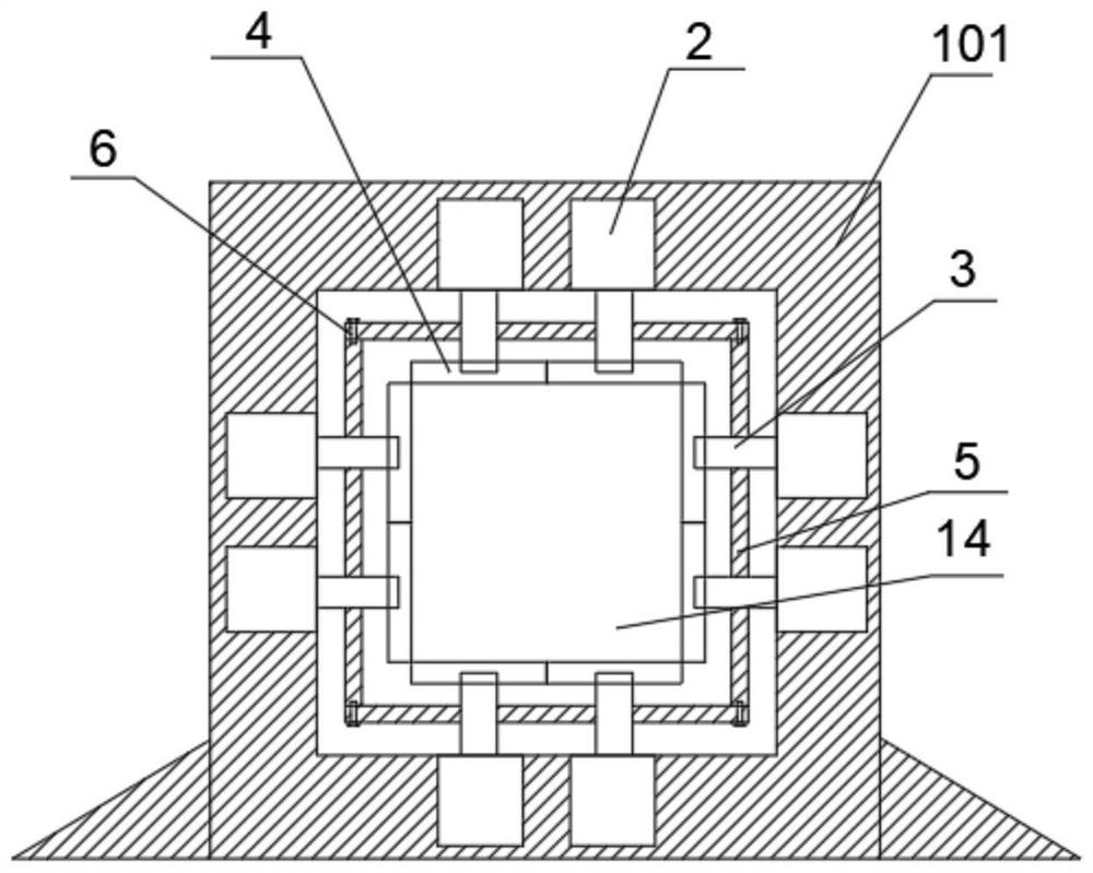 Loaded gas-containing coal body simulation drilling and multi-parameter while-drilling monitoring test system