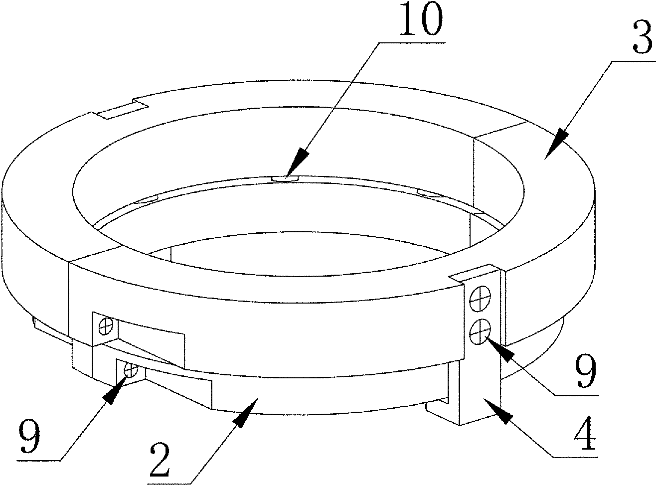 Device for inhibiting vortex-induced vibration of underwater standpipe of fish-tail imitating cowling