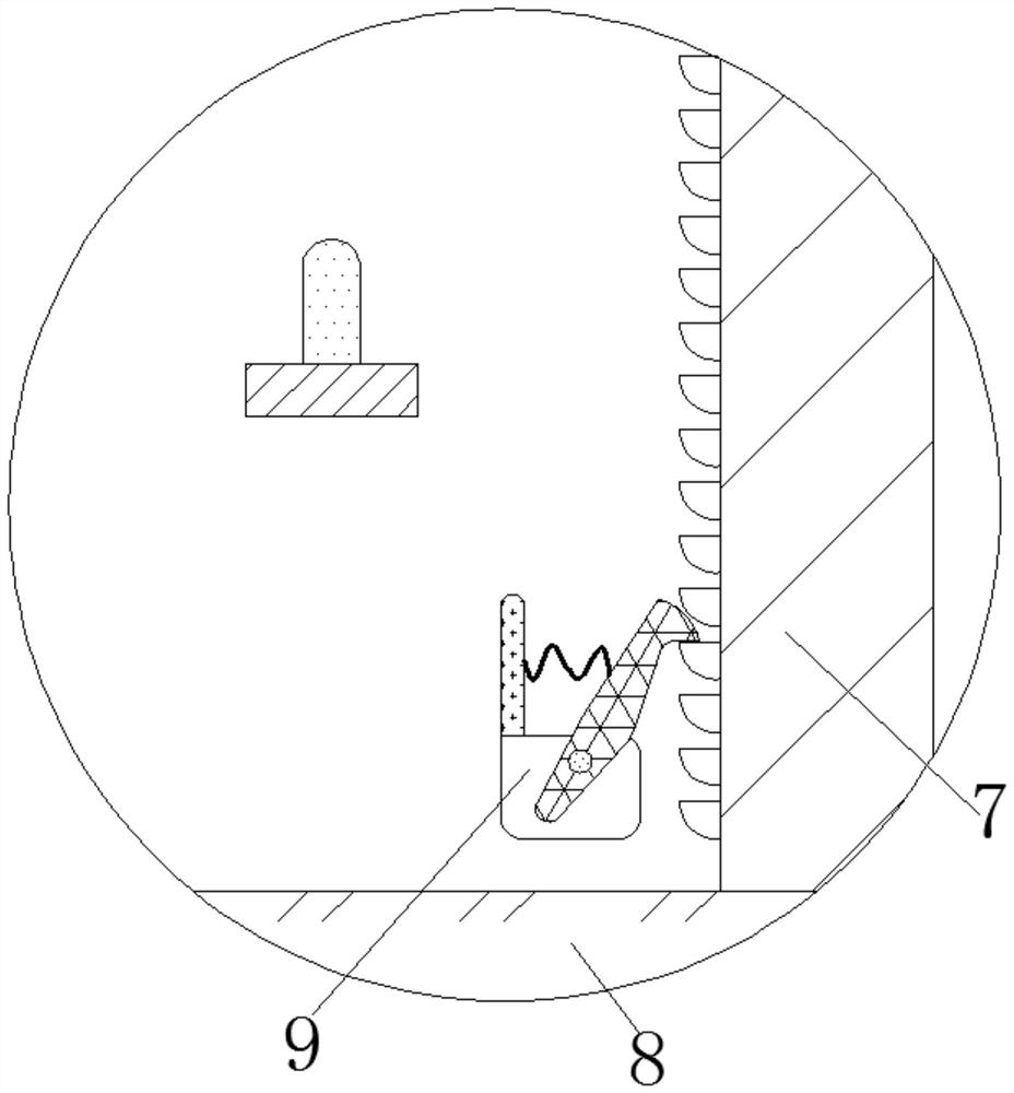 Intelligent household garbage collection device with anti-falling function