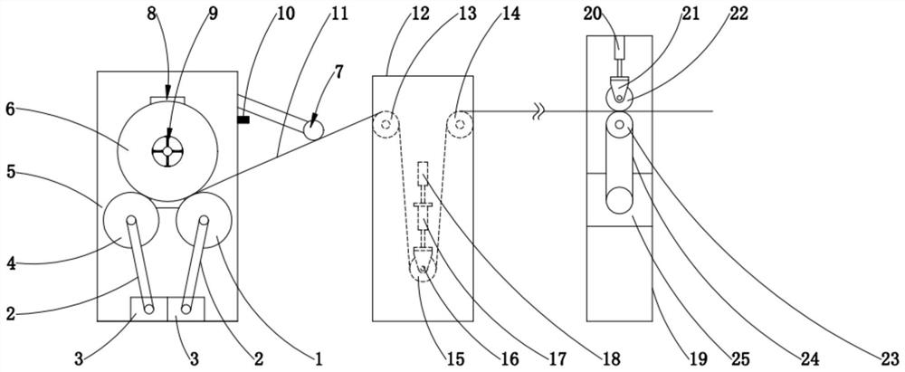 Production line of warm edge spacing bar