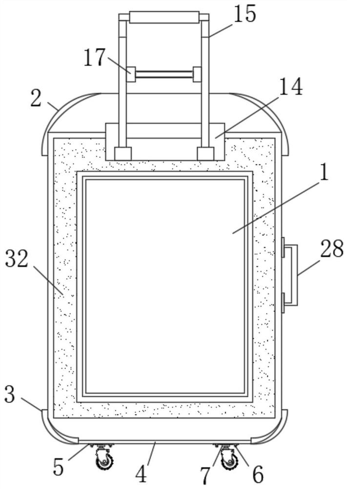 Luggage capable of being stably placed on ground