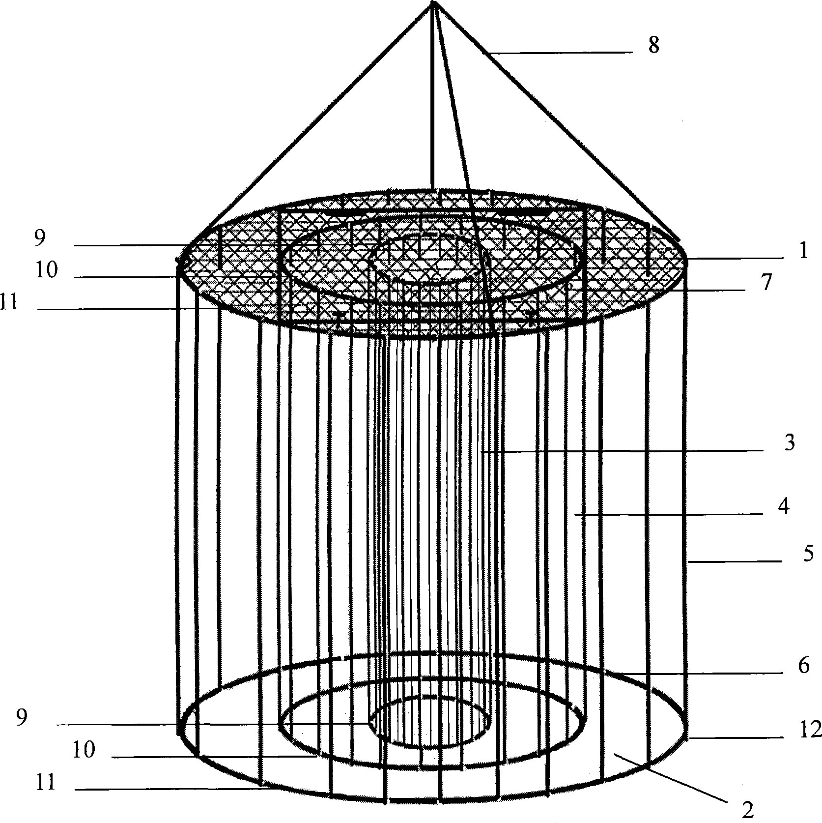 Carnivorous fish high success-ratio cultivation method and feeding device according different standard