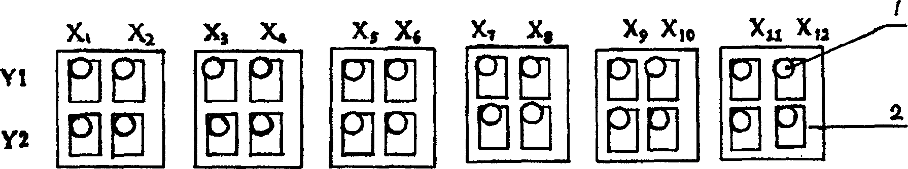 Array method for drill spindles of printed circuit board drilling machine or forming machine