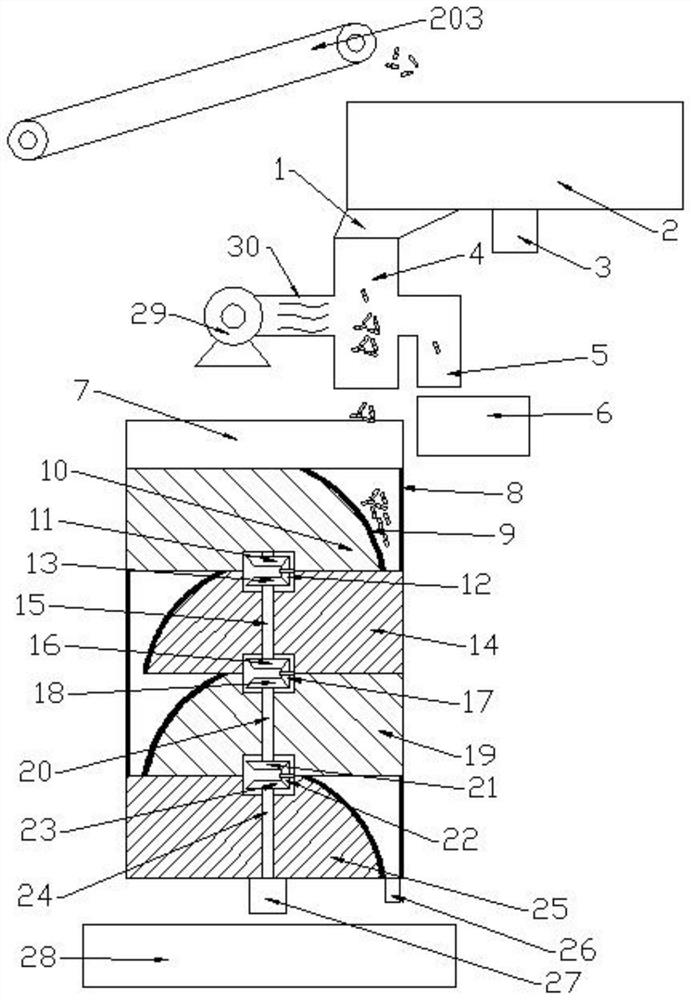 Multi-layer capsule dust removal device and application method thereof