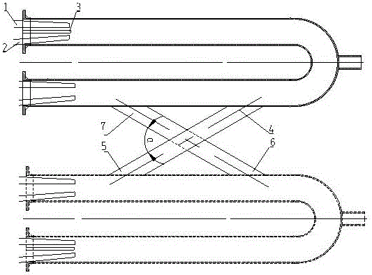 Flame linkage system of fuel gas radiation pipes