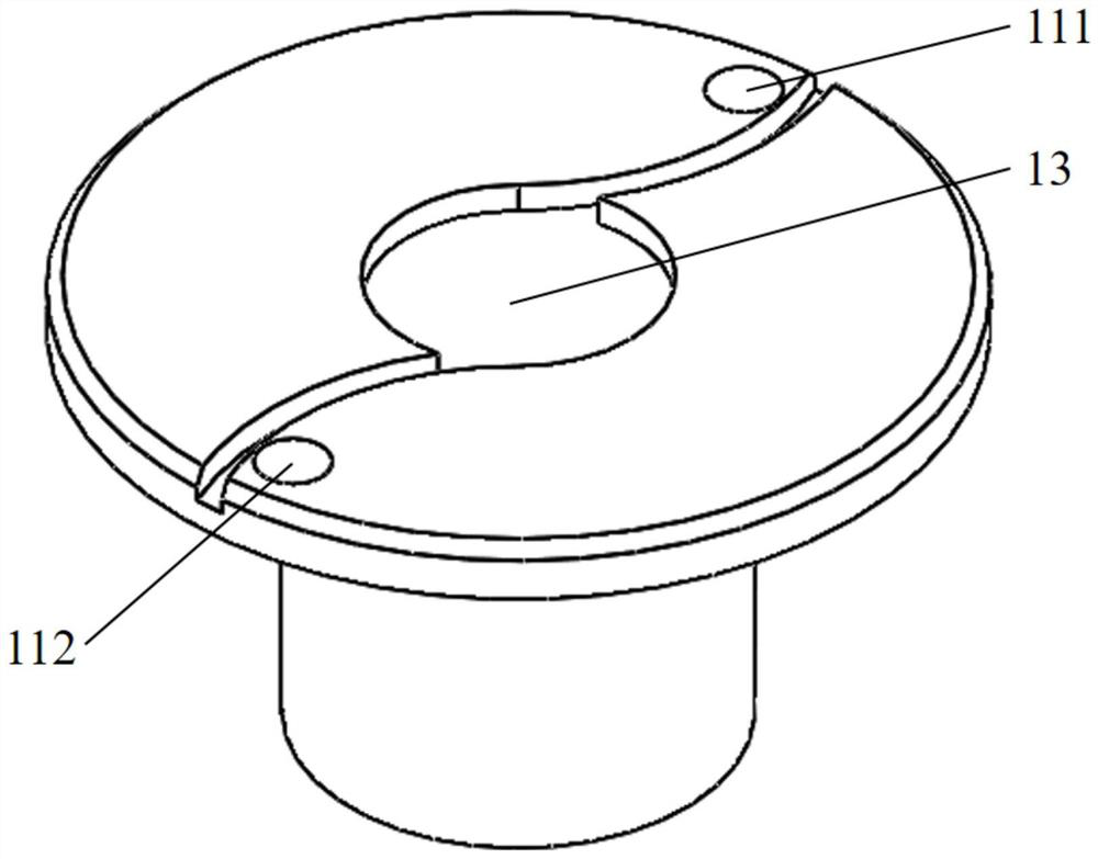 Vacuum direct current arc extinguish chamber with permanent magnet embedded in contact