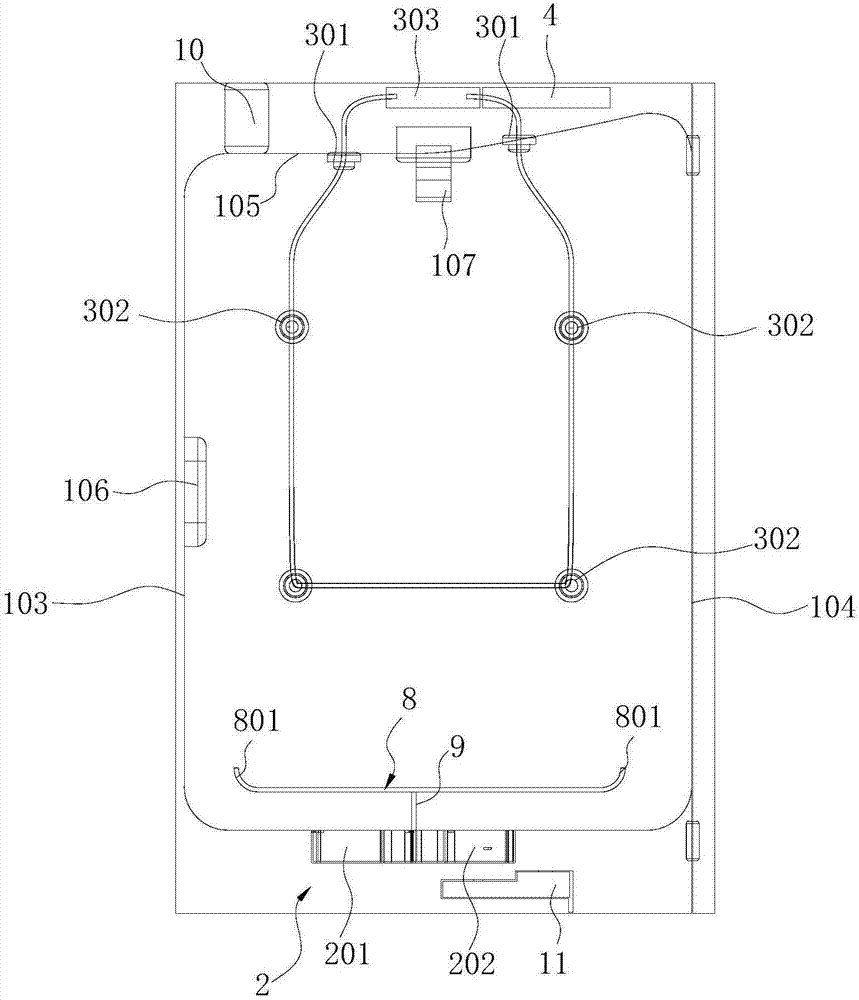 Spraying-type care machine