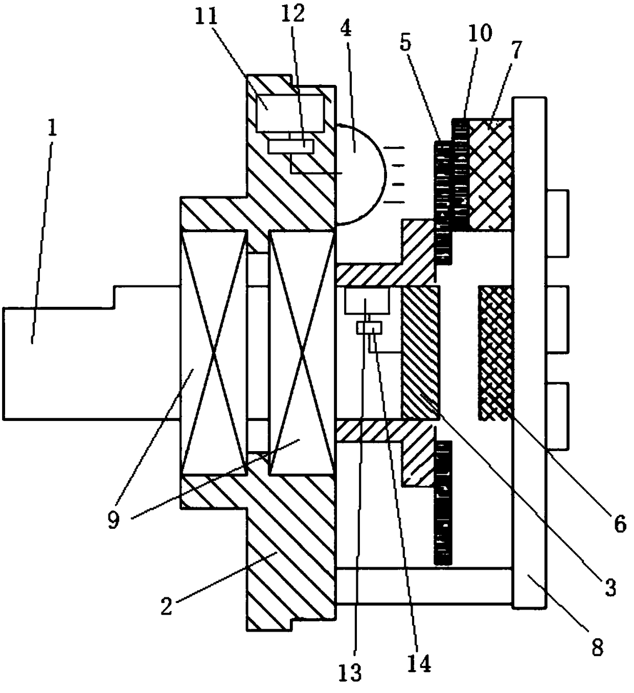 Adaptive network data coding-decoding device