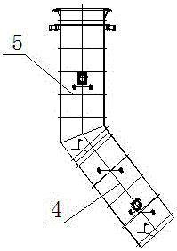 Sectional assembling and mounting method for converter vaporization flue