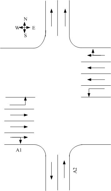 Signal control method for variable lane