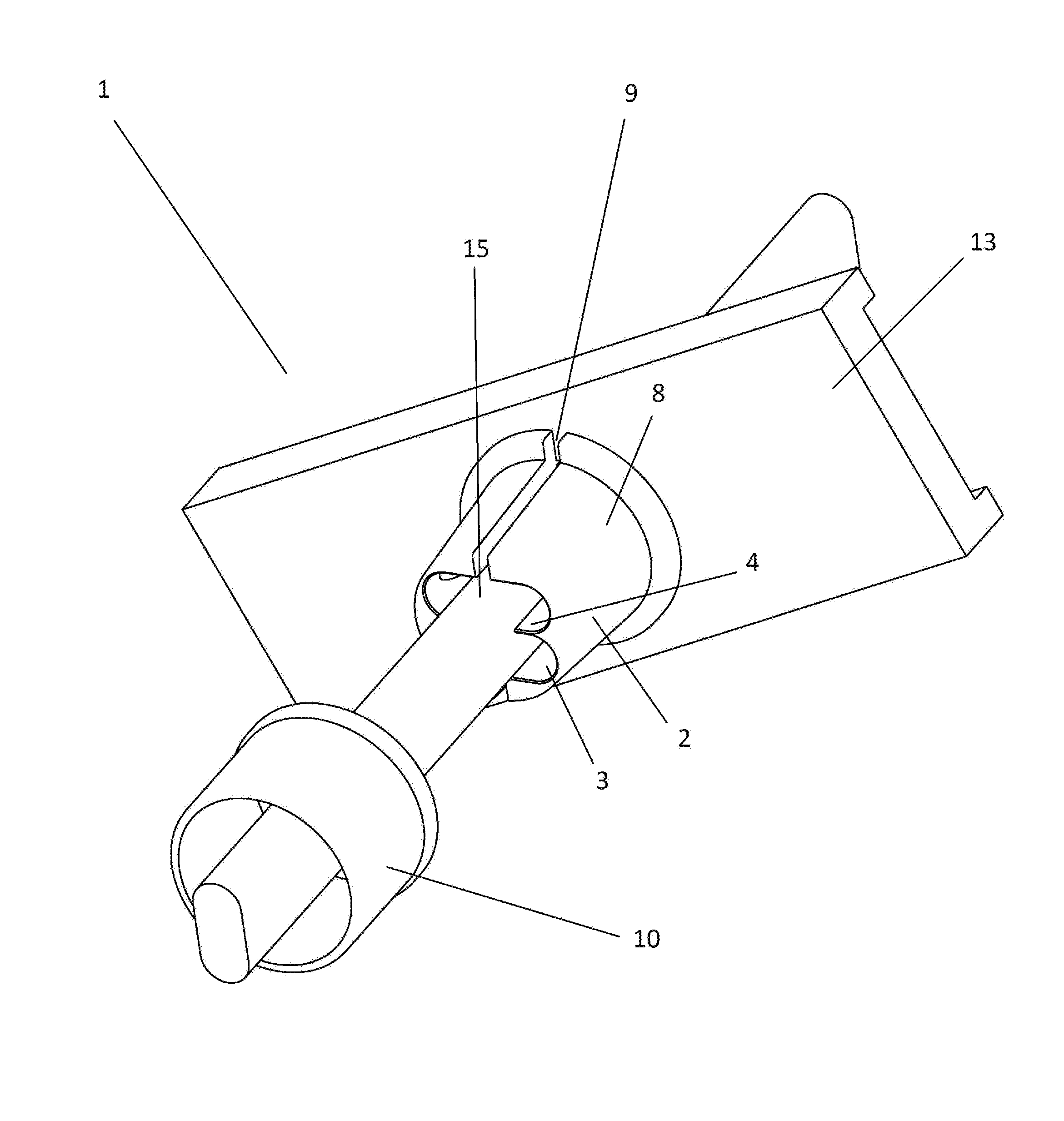 Nonmetallic push-in connector