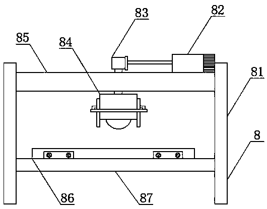 Disassembling line of waste television shell body