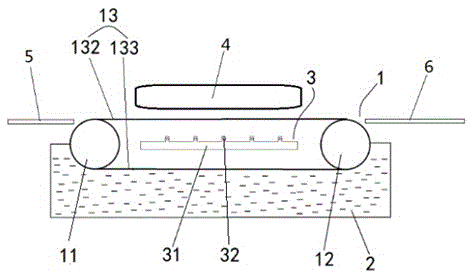 Rapid printing and dyeing device with drying function