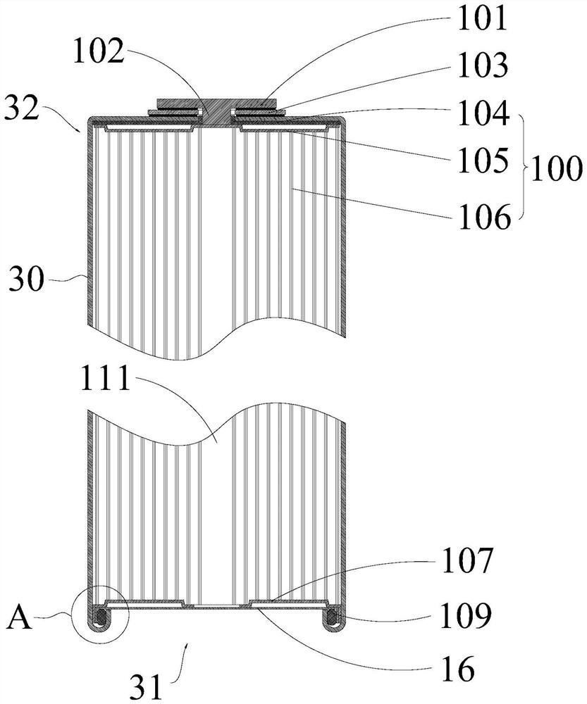 Preparation method of battery and cylindrical lithium battery