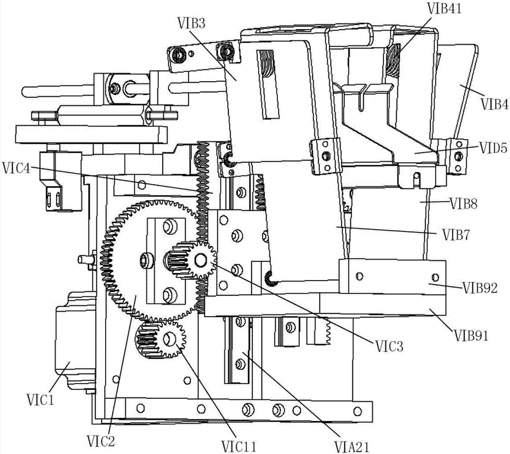 Bag body shaping device for pure electric shaping packer and shaping method