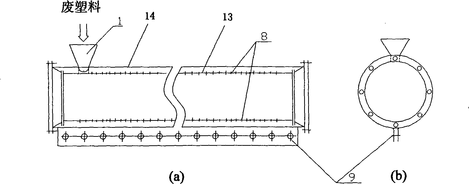 System for dry cleaning and separating-recovering waste plastics