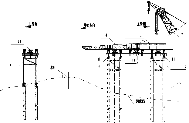 A rapid construction method for a double-tower five-span steel box truss cable-stayed bridge