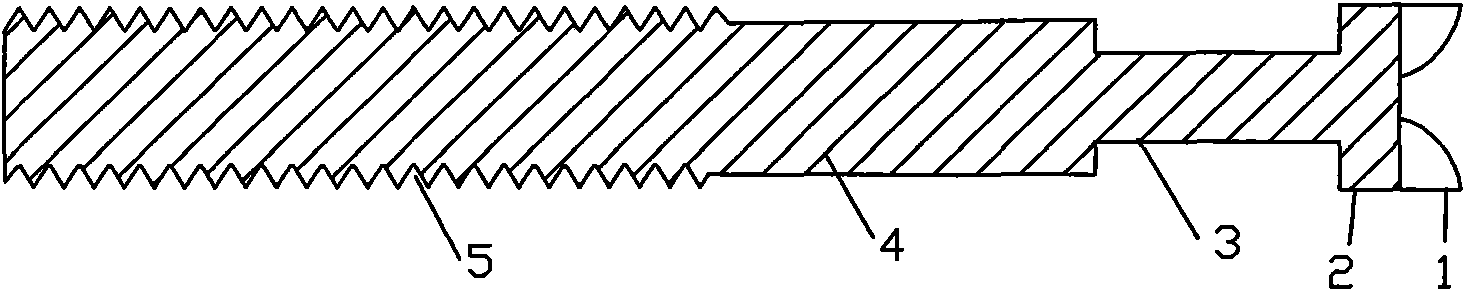 Castellated head bolt