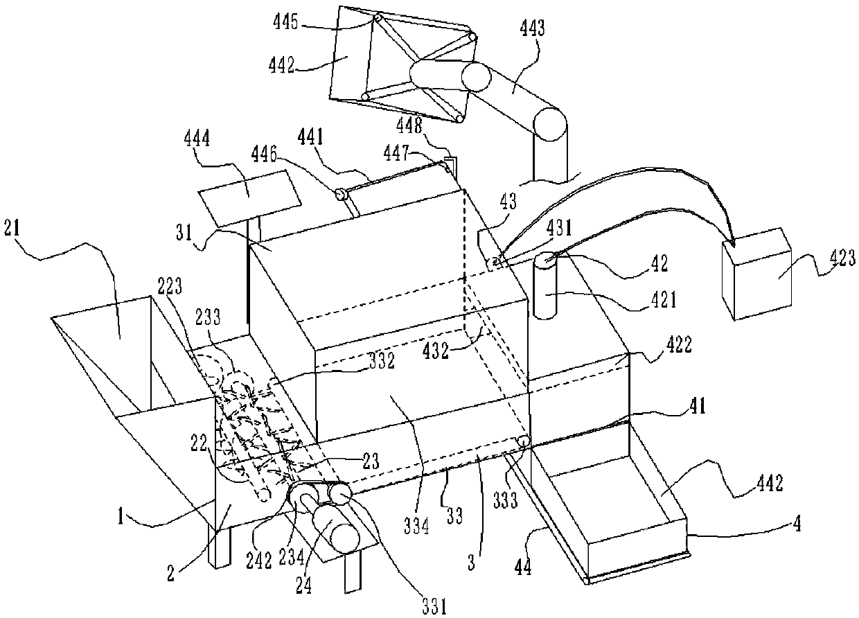 Antipollution medical waste treatment device