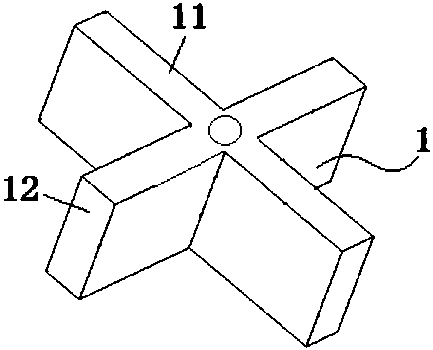 A water suction pipe underwater combined blade vortex elimination device