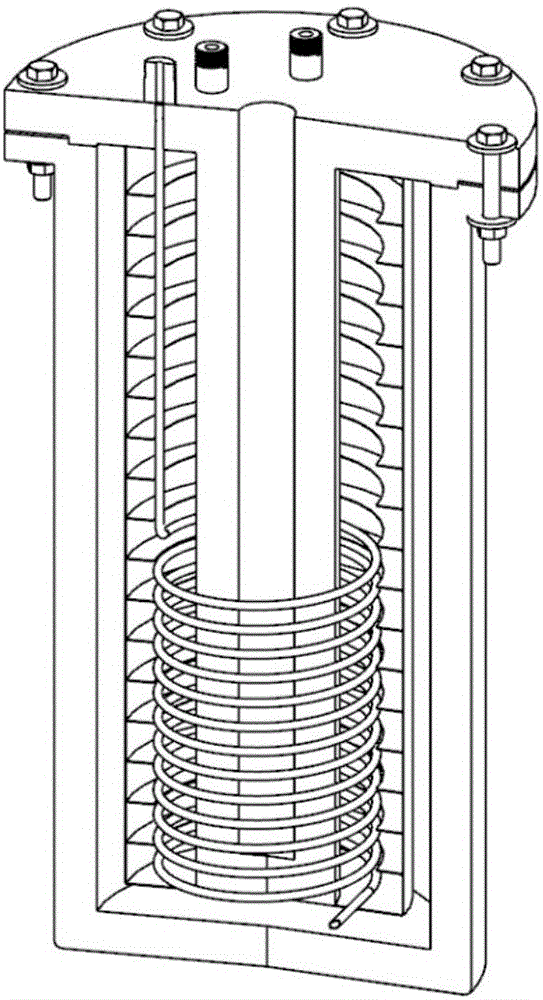 Supercritical fuel oil heating device in supercritical oil bath type